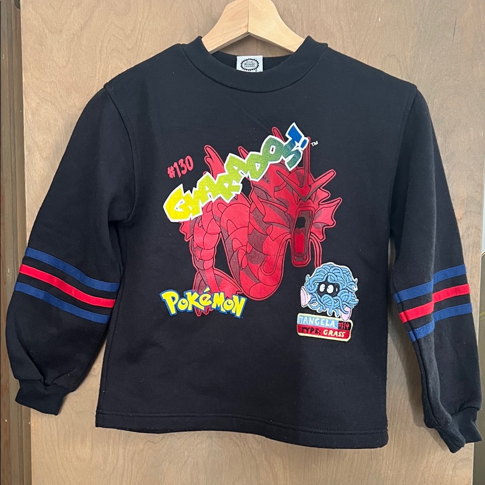 Pokemon Black Sweatshirt with Red and Blue Design